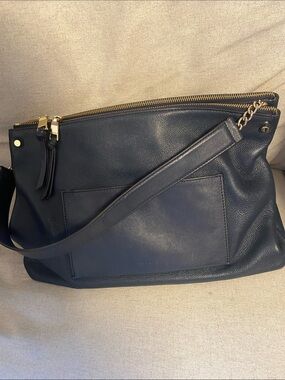 Sandro Bianca Navy Colour Shoulder Bag